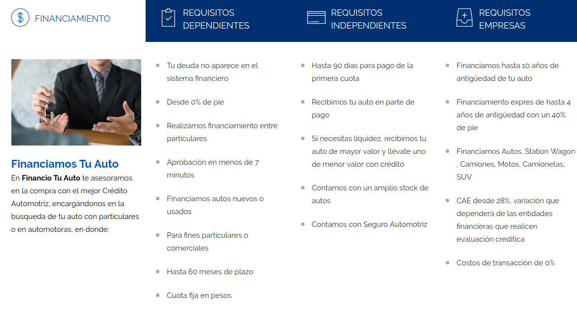 Financiamos tu auto